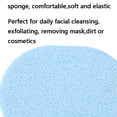 thumbnail image 3 of Facial Cleaning Sponges Oval Makeup Removal Cleaning Pad Powder Puff, 3 of 6