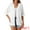 White, variant on DARING DIVA Kimono Cardigan Open Front Loose Fit Linen Lightweight Shrug S White