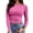 Hot Pink#1, variant on Ediodpoh Womens Long Sleeve Stretch Crewneck Ribbed T Shirt Fitted Casual Basic Tops Womens T Shirts Yellow S