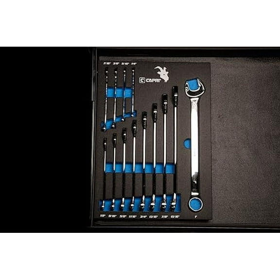 Capri Tools Mechanic's Tray Combination Wrenches, SAE