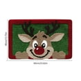 thumbnail image 3 of Bathroom Rugs, Cebalnir Christmas Rug with Reindeer Cute Bath Mat Xmas Elk Washable Kitchen Rugs for Living Room and Bedroom Non Slip 15.75x23.62in, 3 of 6