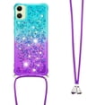 thumbnail image 3 of Funda para Samsung Galaxy A06 Brillantina Líquida Divertida Reluciente y con Cristales en Movimiento Cuerpo Cruzado con Cordón Ajustable, 3 of 5