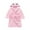 F, variant on Ruyang Toddler Girls Cute Graphic Flannel Robe Baby Girls Plain Cat Hooded Robe Warm Fleece Long Sleeve One Piece Outfit