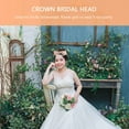 thumbnail image 4 of LOLIPPYY Bride Accessories Crown Headband Rose Gold Hair Accessory for Wedding 1Pcs, 4 of 7