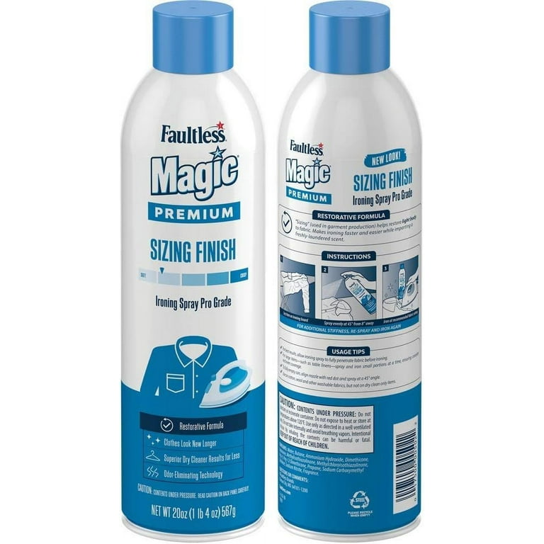 Faultless Starch 00502 Magic Sizing Fabric Finish, 20 oz Pack of 4 