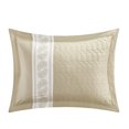 thumbnail image 3 of Chic Home Mason 6-Piece Applique Comforter Set, Twin, Taupe, 3 of 7