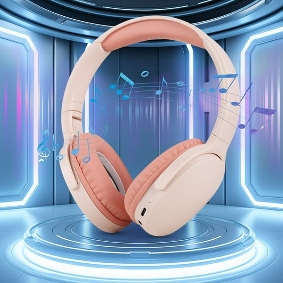 Bluetooth 5.3 Headphones under $5! Yrmaups Bluetooth 5.3 Over Ear Headphones, Wireless Headset with Deep Bass, Long Battery Life Headphones, Comfortable Ear Cushion Headphones