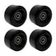 thumbnail image 1 of Juego de 4 patines de doble fila con ruedas de poliuretano resistentes al desgaste. Negro, 1 of 9