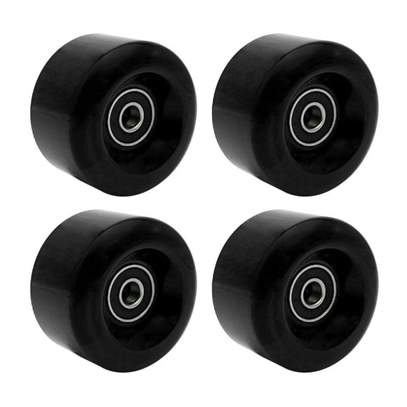 jinwen 4 Roller Skating Wheels -Resistant Wheels Double - Row Roller Skates Accessories Black