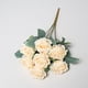 thumbnail image 5 of Ramo de rosas artificiales: 7 rosas artificiales realistas con tallos y hojas para ramos de boda, centros de mesa, fiestas, hogar, oficina y bricolaje. Diseño floral para residencia., 5 of 5
