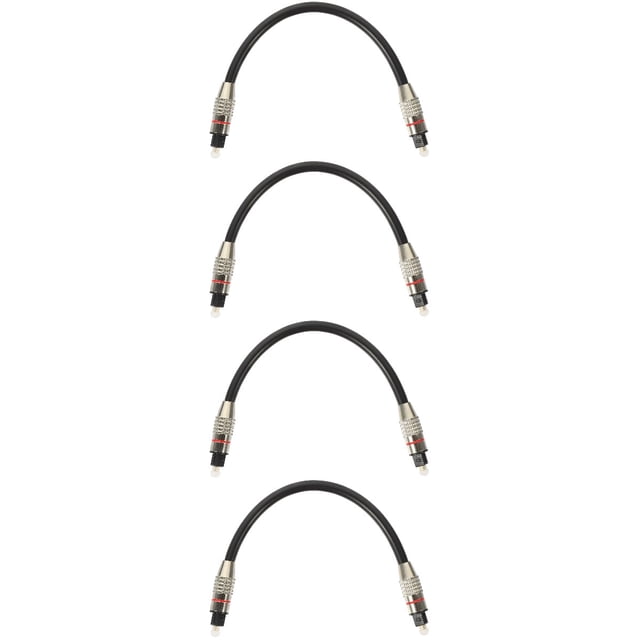 Cable óptico de audio de 4 piezas para TV, barras de sonido de 3,5 mm para PVC público