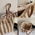 thumbnail image 4 of JZCHUNTOY Woven Shoulder Tote Bag, 1 Piece Large Capacity Handwoven Storage Bag, Durable Comfortable Strap Tote Handbag, Versatile Daily Commuter Bag for Office Shopping Travel Outdoor Use, 4 of 7