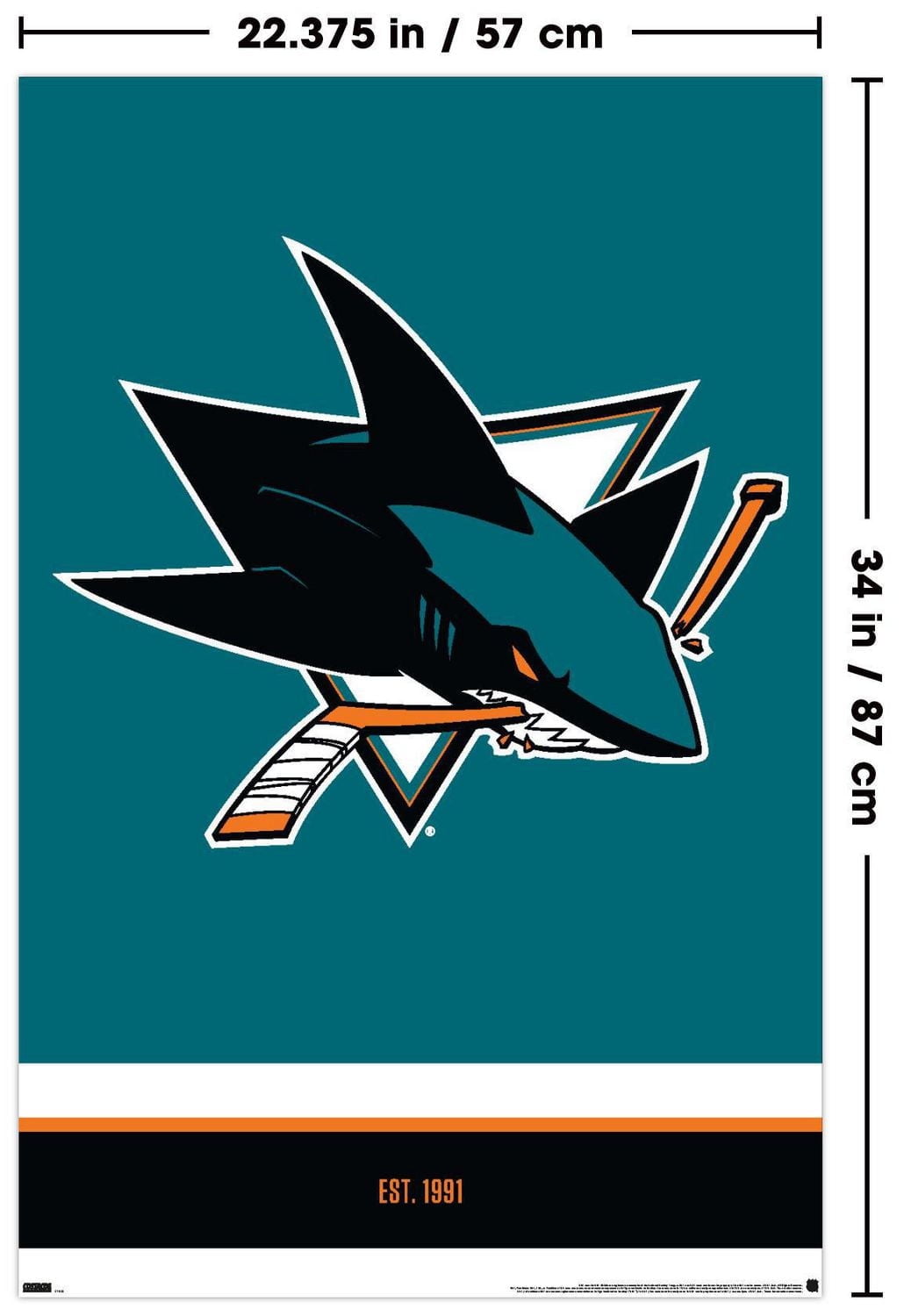 Sharks de San Jose de la LNH - Logo 21