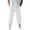 White_010, variant on Domuza Mens Cotton Linen Pants Elastic Waist and Ankle Drawstring Baggy Style Lightweight Breathable Beach Pants Black M
