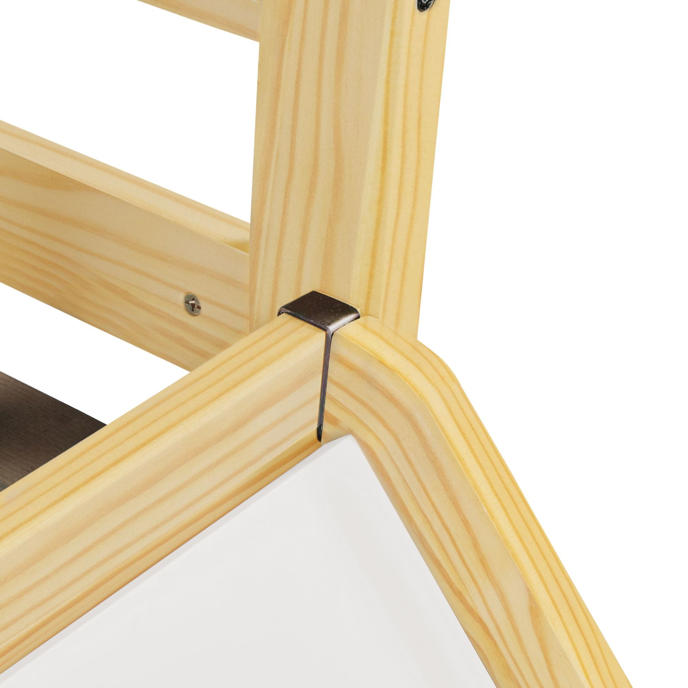 Noble House Twin Over Twin Floor Bunk Bed, Solid Pine Wood Frame with Slide, Convertible Ladder & Guardrails, Natural