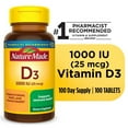 thumbnail image 6 of Nature Made Vitamin D3 1,000 Iu (25 mcg) 100 Tabs, 6 of 6