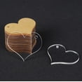 thumbnail image 1 of Traceease 1.5" inches Heart Shape With Hole Clear Acrylic Ornament Blank Transparent Keychain Pendantsfor DIY Crafts Projects - Pack of 25, 3mm Thickness - GH, 1 of 7