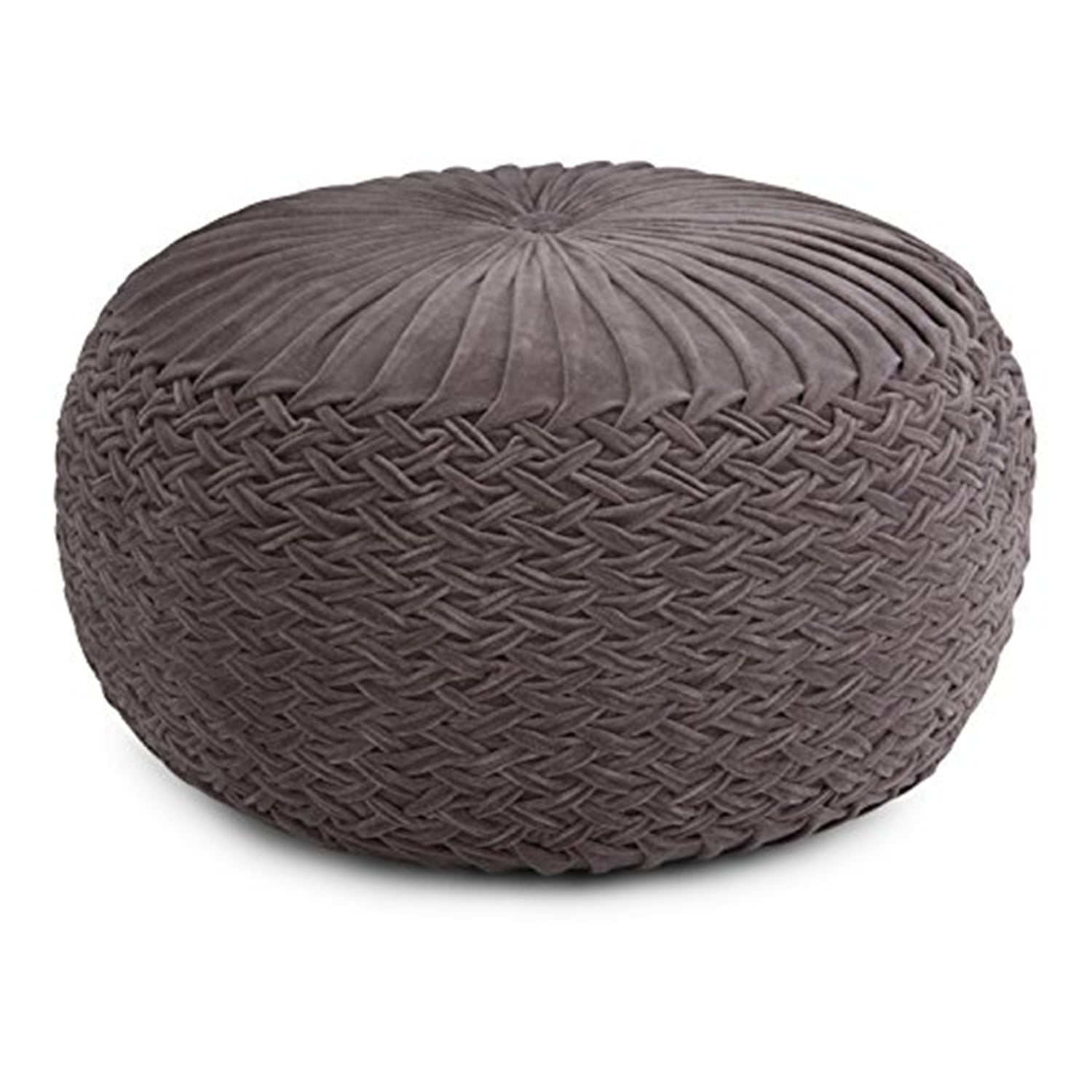 Simpli Home Grafton Round Pouf