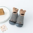 thumbnail image 2 of Fozruso Boys Girls Animal Cartoon Socks Shoes Toddler WarmThe Floor Socks Non Prewalker Shoes Sizes 4.5 Toddler(Black), 2 of 4