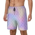 thumbnail image 2 of Gaeub Fish Scale1 Mens Swim Trunks Stretch Beach Shorts Quick Dry for Men Swim Shorts Swimwear with Pockets- Medium, 2 of 9