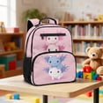 thumbnail image 3 of Aplkyhs Cute Axolotl Adorable Backpack Lightweight Casual School Bookbag for Kids 9-12 Water Resistant with Padded Straps for Daily Use, 3 of 6