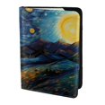 thumbnail image 2 of Rateoe Vintage Starry Sky Labrador A Pattern Passport Holder Wallet Leather Mulit-purpose Travel Wallet Credit Cards Case ,Passport Cover for Women Men-6.5 in, 2 of 5
