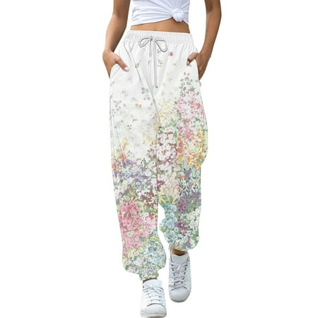 YTONGFAN Cotton Sweatpants Women Dark Green Sweatpants Women Leggings with Pockets Outfit Apparel Loose Pants Women Cotton of Today Joggers and Sweatpants Women Grandma Gifts Promotion Clearance