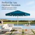 thumbnail image 5 of Best Choice Products 7.5ft Patio Market Umbrella with Wavy Trim, Fade-Resistant, Crank & Tilt, Wind Vent - Peacock, 5 of 8