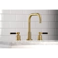 thumbnail image 2 of Kingston Brass FSC8933DKL Kaiser Widespread Bathroom Faucet with Brass Pop-Up in Brushed Brass, 2 of 7