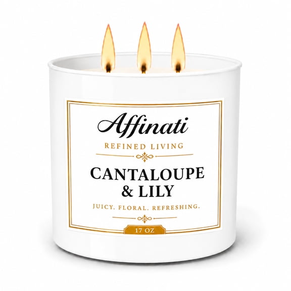 Cantaloupe Lily 3-Wick Candle