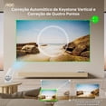 thumbnail image 4 of Projetor Portátil AOC WiFi Bluetooth 180° 4K Full HD 8000 Lúmens Correção Keystone, 4 of 8