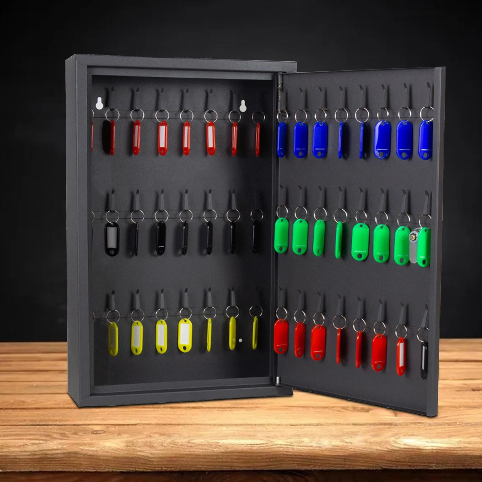 figatia 48 Key Lock Box Key Cabinet Safe Key Storage Box Key Organizer for Car Dealerships Hotels Rental Managements Hotel Executives