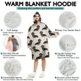 thumbnail image 5 of Cute Dachshund Wearable Oversized Blanket,Wearable Blanket Hoodie for Adults,Cozy Hooded Blankets with Super Pockets,Super Warm Fuzzy Pullover for Women & Men, 5 of 6