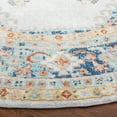 thumbnail image 3 of SAFAVIEH Aria Jina Oriental Area Rug, Ivory/Navy, 6'7" x 6'7" Round, 3 of 8