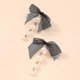 thumbnail image 3 of Vintage Pearl Drop Dangle Earrings Lightweight Black Pink Cute Bow Earrings Fashion Statement Ear Jewelry for Women and Girls (Black), 3 of 4