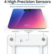 RENPHO Highly Accurate Digital Body Weight Scale, Digital Bathroom Scale with Lighted LED Display, 400 lb, Gradient