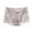 Gray, variant on jobturf Underwear for Women Floral Lace Trim Boyshort Panties Mid Waist Stretchy Underpants Summer Breathable Mesh Full Coverage Briefs