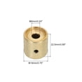 thumbnail image 2 of Uxcell Guitar Bass Dome Knobs Amber Top 6mm Gold Metal Volume Tone Control with Inner Hexagon Spanner 2 Pack, 2 of 6