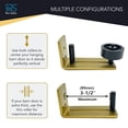 thumbnail image 4 of Rio Salto Metal Gold Barn Door Floor Guide Hardware, Barn Door Roller Track Wall Mount, 4 of 6