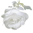 thumbnail image 6 of Artificial Flower Rose with Stem 1Pc Fake Flowers Silk Plastic Artificial Black White Roses Bridal Wedding Bouquet for Home Garden Party Wedding Decoration, 6 of 8