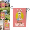 thumbnail image 4 of Bandera de jardín pequeña de doble cara con diseño de conejito de Pascua, vertical, 12,5 x 18 pulgadas rojo, 4 of 8