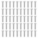 thumbnail image 1 of Uxcell 8#-32x19mm Tornillos de Luz con Estrías, 50pcs Tornillo de Pulgar Plano, Tono Níquel 7mm, 1 of 6