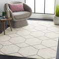 thumbnail image 2 of SAFAVIEH Tulum Carmella Geometric Area Rug, 6'7" x 6'7" Square, Ivory/Grey, 2 of 8