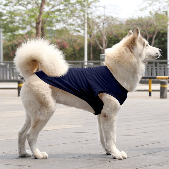 Dog & Cat Cooling Vest, Lightweight Stretchy Fabric for Outdoor Walks, Beach Trips & Preventing Sunburn on Short-Haired Pets.