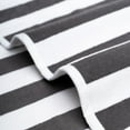 thumbnail image 3 of American Soft Linen, Beach Towels, Cabana Striped 30x60 inches, 100% Cotton, Soft and Absorbent, Perfect for Beach, Pool Towel,Dark Grey, 3 of 7