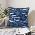 thumbnail image 6 of Xecao Ornamental Fish Print Soft Velvet Decorative Throw Pillow Covers, Square Cushion Cases for Bed, Sofa, Living Room, Car, and Indoor Outdoor Use-16"x16", 6 of 8