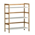 thumbnail image 6 of Eccostyle 3-Tier Bamboo Frame Stackable Bookshelf - White, 6 of 7