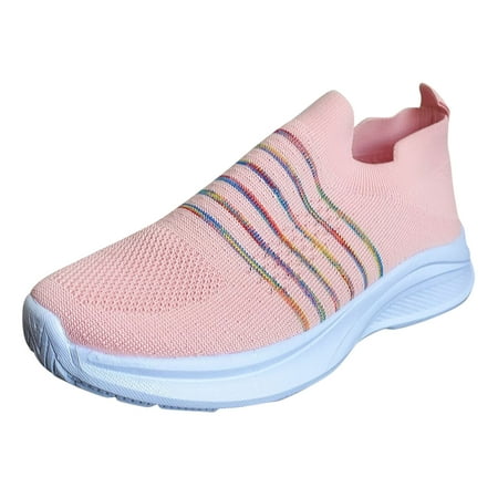 

Luiyenes For Women Mesh Running Shoes Tennis Walking Shoes Fly Woven Breathable Fashion Sport Shoes Knit Running Shoes