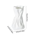 thumbnail image 3 of Cheapark 5.91x3.39x2.56in Faux Ceramic Irregular Vase Modern Art Decorative Container For Home Room Table Interior Decoration, 3 of 6