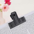 thumbnail image 2 of Black Large Paper Clips, 3 Inch/77mm Metal Hinge Foldback Clips Money File Clips, 12pcs, 2 of 5